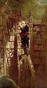 Carl Spitzweg The Bookworm, oil painting artist